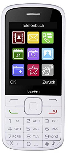 Bea-fon Classic Line C150 Handy (Dual-Sim, 1,3 Megapixel, microSDHC) weiß
