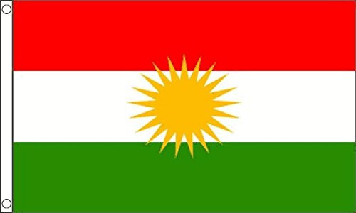 3Ft x 2Ft Flag Kurdistan - Bandera pequeña
