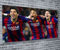 Canvas35 Leinwanddruck Barcelona Football Club Suarez Messi Neymar, aufhängfertig, 127 x 50,8 cm