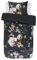 ESSENZA Bettwäsche Fleur Blumen Pfingstrosen Tulpen Baumwollsatin Nightblue, 140x200 + 1x 70x90 cm