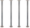Rustikal Industrielle Rohr Decor Tischbeine – Set, 4 Stück Authentic Raue Eisen Fittings, Flansche und Rohre für Custom Vintage Tische und Möbel Dekoration, DIY Kit mit Hardware 30 Inch