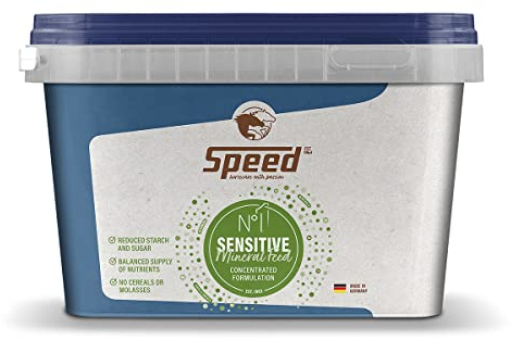 Speed N° 1 Sensitive, 1,5 kg, stärke- und zuckerreduziertes Mineralfutterkonzentrat speziell für Bedürfnisse sensibler Pferde