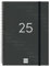 Finocam - Kalender 2025, Spiralbindung, Wochenansicht, Querformat, Januar 2025 - Dezember 2025, 12 Monate, Schwarz, Spanisch