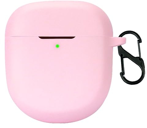 Silikon Hülle für Bose QuietComfort Earbuds II/QuietComfort Ultra Bluetooth Kopfhörer, Schutzhülle Case Cover für Bose QuietComfort Earbuds II (Pink)