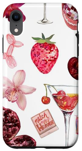 European Summer Preppy Cherry Case for iPhone XR