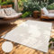 Paco Home Teppich In- & Outdoor, Moderne abstrakte Boho Designs mit 3D Struktur, robust & wetterfest, ideal für Terrasse Wohnzimmer & Küche, Grösse:240x340 cm, Farbe:Creme 4
