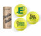 CybGene Tennisgeschenke, personalisierter Tennisball, Set mit 3 einzigartigen Tennisbällen mit Geschenkpaket, perfekt für Tennis-Teamkollegen, Partner - Initiale E