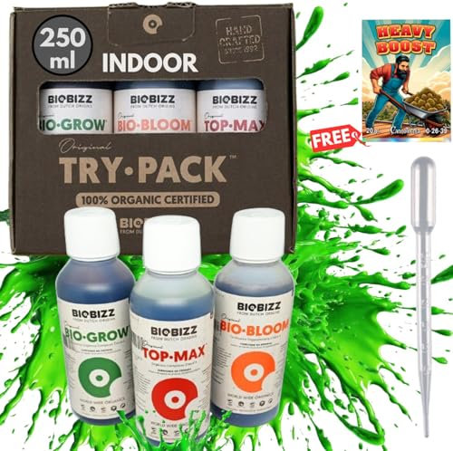 Biobizz Trypack indoor Dünger Set | Bio Bizz Starterset | Naturdünger | Flüssiger | GrowSet