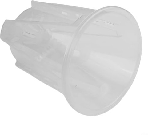 Pots de fleurs en plastique transparent respirant avec trous de drainage pour la santé des plantes dans le jardin et le balcon (16 cm)