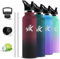 Gourde Isotherme, Gourde 1l, Sans BPA, Gourde Inox, Anti Fuite, Gourde Metal, Double Isolation, Gourde Sport, 24h Froid & 12h Chaud, Gourde Acier Inoxydable, pour Randonnée, Camping, Voyage, Yoga