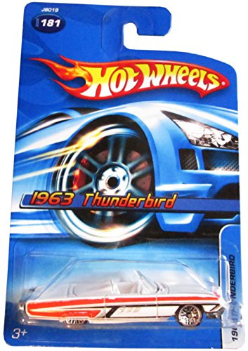 Hot Wheels Ford Thunderbird 1963 Convertible White/Red 1:64
