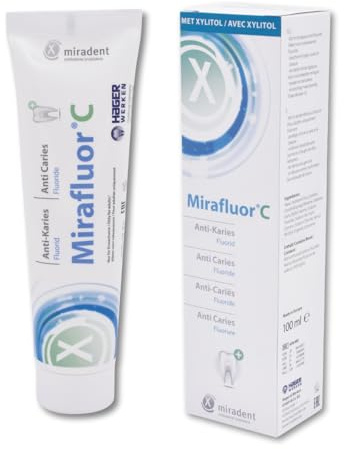 miradent Mirafluor® C Zahncreme 100 ml | für eine gründliche Reinigung von Zähnen & Zahnfleisch | Anti-Karies | Plaquevorbeugung | stärkt den Zahnschmelz | frischer Minzgeschmack | mit Xylitol