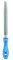 PFERD Werkstattfeile Halbrund-spitz, 250mm, halbrund-spitze Feile, Kreuzhieb H3 auf zwei Seiten, inkl. Ergonomie-Feilenheft, 11235258 – für die Feinbearbeitung und zum Schlichten geeignet