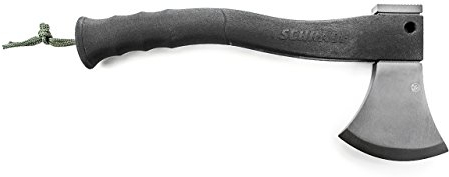 Schrade 0 SXAXE2 Axe SS Blade W/Fire Starter. Rubber Hndl