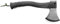 Schrade 0 SXAXE2 Axe SS Blade W/Fire Starter. Rubber Hndl