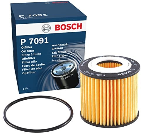 Bosch P7091 Car Oil Filter - Replacement Filter | Separates Soot and Metal Particles from Engine Oil - Provides Reliable Engine Lubrication