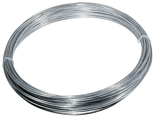 VERDELOOK Matassa Zinc, Filo di Ferro zincato, Diametro 2.7x20 m, Fai da Te Giardinaggio