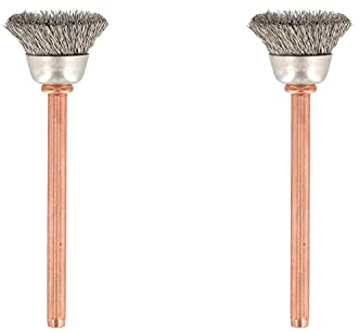 Dremel 531-02 Edelstahlbürsten (2 Stück), 1,27 cm (1/2 Zoll)