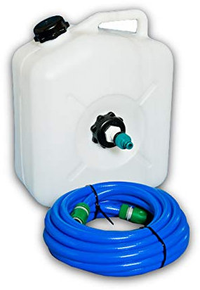 10M Caravan Mains Water Container & Adapter & food grade hose