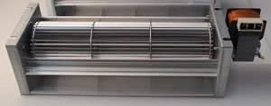 VENTILATORE TANGENZIALE DIAM 80 CON MOTORE DESTRO VARIE LUNGHEZZE (CM 22)