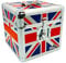 Gorilla 12 LP Vinyl Record Storage Box Flight Carry Case Holds 100pcs Union Jack