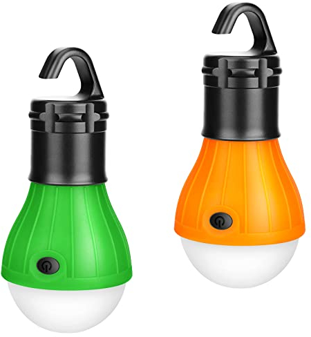Campinglampe Batteriebetrieben - Camping Zubehör, Eletorot Zeltlampe LED Camping Lampen für Angelzelt Festival Wohnwagen Gadgets Outdoor Ausrüstung, Notlicht für Blackout Notfall, 2 Stücke