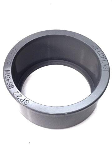 FLOPLAST Waste Pipe Boss Adaptor - Solvent 50mm (56mm) - Bag of 2