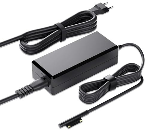 Chargeur Surface Pro 44W 15V 2.58A Adaptateur pour Microsoft Surface Pro 3/4/5/6/7/X, Surface Go/Surface Book/Surface Laptop Alimentation