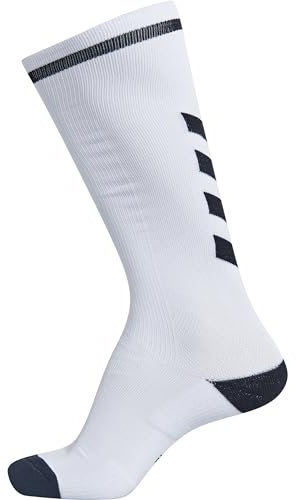 Hummel Unisex Elite Indoor High Socken, WHITE/BLACK, 35-38 EU
