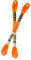 filati italiani matassina Mouline DmC 25, (8m/8,7yd) per Ricamo a puntocroce (740 - Arancione)