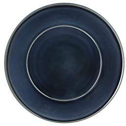 Flacher Teller, 27,9 cm, Saphir, Erde, Casa Alegre