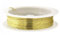 tooloflife Rollo de alambre de cobre desnudo resistente al deslustre para manualidades, fabricación de joyas, 0,2 mm, oro