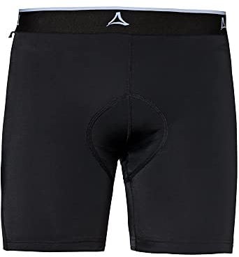 Schöffel Herren Skin Pants 2h M, atmungsaktive Radhose mit Polster und 4-Wege-Stretch, Fahrrad Unterhosen mit bakteriostatischer Silbernitrat-Behandlung, black, 50