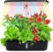 KioGro Hydroponics Growing System, 12 Pods Herb Garden Kit Indoor with LED Grow Light Gardening System, Automatic Timer, Height Adjustable, 4L Water Tank for Home