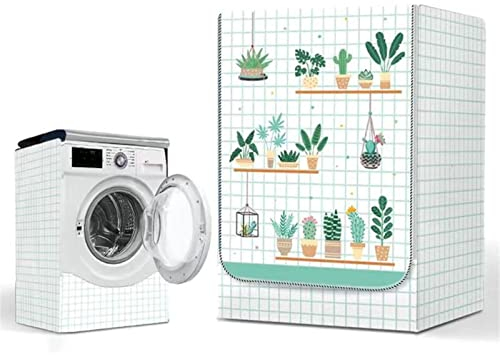Funda Lavadora Carga Frontal, Funda para Secadora Carga Frontal, Protector Solar Impermeable Funda para Lavadora (# - 8,S)