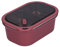 lyrlody Fiambrera Térmica de 1,2 L con 2 Compartimentos Y Cubiertos de Acero Inoxidable Fiambrera Bento Box de 2 Capas Hermética Portátil para Adultos Y Niños 20 X 14 X 8 Cm(Rojo)