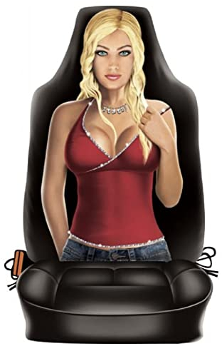 ITATI witziger Auto Sitzbezug - Geschenk zum Geburtstag Weihnachten Mann Männer Geschenkartikel (Sexy Girl)