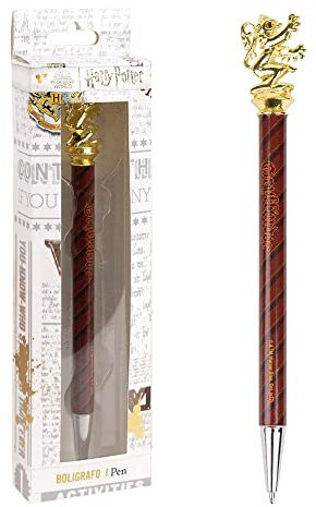 Penna Harry Potter, penna a sfera, penne collezionabili, bacchetta, case di Hogwarts, idea regalo (Grifondoro)