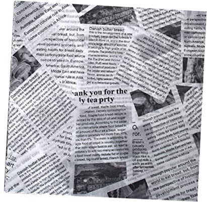 500pcs Greaseproof Paper Deli Tissue Sandwich Liner Wax Burger Sandwich Paper Patty Square Baskets Fried Chicken Paper Parchment Paper Raw Wood Pulp Material White Oil Resistant