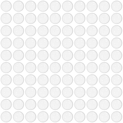 100 Stück Türstopper wand transparent Wandpuffer Wandstopper selbstklebend transparent Wand-türstopper Türanschlagdämpfer(weiß)