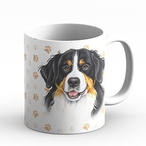 power gift BOUVIER BERNOIS - Tasse A Café Ou Pour Le The. Tasses Avec Motif De Chien et Chat. Votre Animal Prefrere – Parfait Pour Les Amouraux de Animaux. Mug En Céramique.