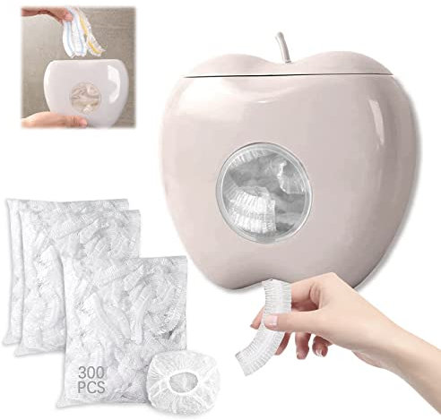 Eowppue Frischhaltefolienspender Aufbewahrungsbox für Frischhaltefolie Mit 300 Stück Frischhaltefolie Mit Gummizug Aufbewahrungsbox Aus Plastikfolie für Die KüChe Spender für Frischhaltefolie