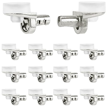 20 Stück Regalstützenstifte, Regalbodenträger 5mm Regal Stifte L-förmig aus Metall Möbelstifte für Regale, Schränke, Bücherregale