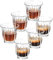 MHW-3BOMBER Schnapsgläser Set mit 6 kleinen Glasbechern, 85 ml, Latte-Gläser für Espresso, Whiskey, Wodka, Spirituosen & Liköre G6190-0S