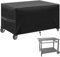 MFPMTUXO Housse Plancha Exterieur, 600D Housse Chariot Plancha Imperméable, Bache Plancha avec Velcro, Couvercle Plancha Anti-Vent,Anti UV(100 * 60 * 90cm,NOI)