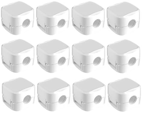 Simpls 12Pack Magnetic Cable Management Clips, Phone Electric Charging Cord Holder, Desktop Cord Organizer Easy Install Easy to Use White