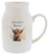 Personalised Highland Cow Flower Jug Vase