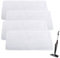 4 Piezas Fundas de Repuesto para limpiador a vapor Vileda XXL Microfibra Lavable Recambio mopa para limpiador a vapor Vileda Steam PLUS XXL Lavables en color blanco para Vileda Steam XXL