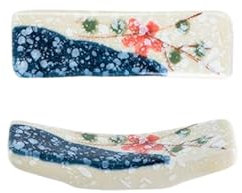 MBELLO Carino Chopstick Rack e Spoon Rest per la Cucina, 6 Pezzi di poggia-Bacchette Vintage in Ceramica, Porta-Posate for Hotel