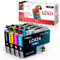 Halloya LC424 Patronen Value Pack Kompatibel für Druckerpatronen Brother LC-424VAL LC-424 Multipack für Brother DCP-J1200W DCP-J1200WE (4 Pack)